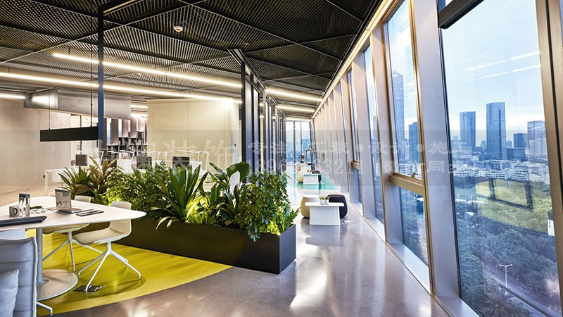 鋼結(jié)構(gòu)大型辦公室裝修設(shè)計風格案